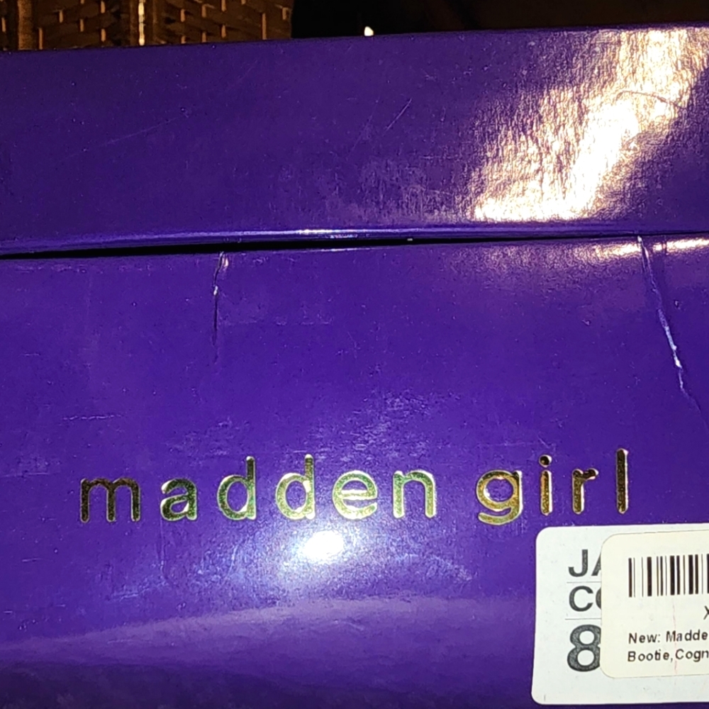 Madden Girl Cognac Bootie size 8.5